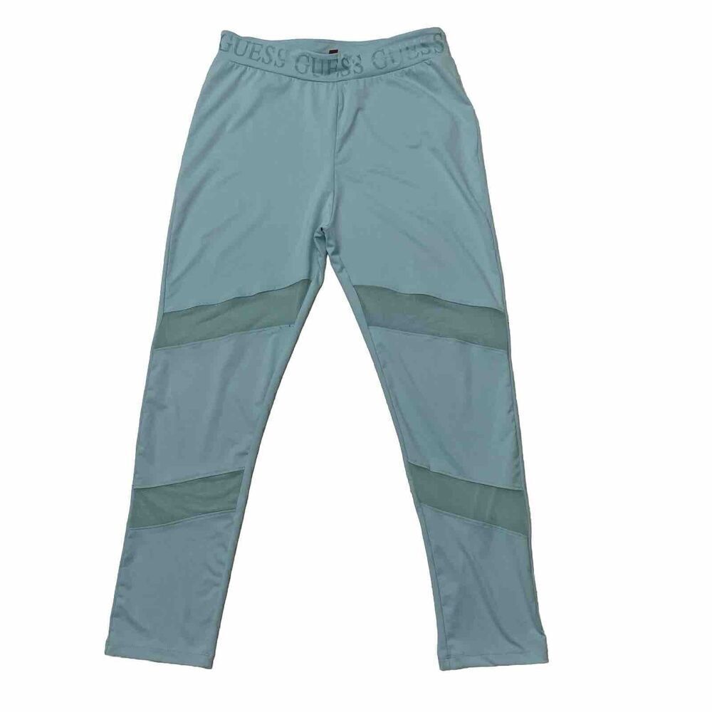 GUESS Addy Active Bottom Yoga Athletic Leggings Size XL Aqua Ocean Breeze